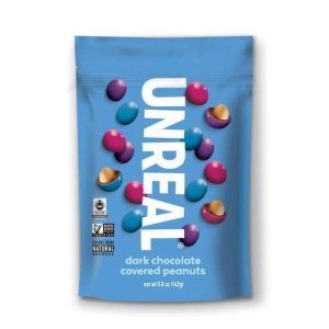 Unreal – Dark Chocolate Covered Peanuts, 5oz