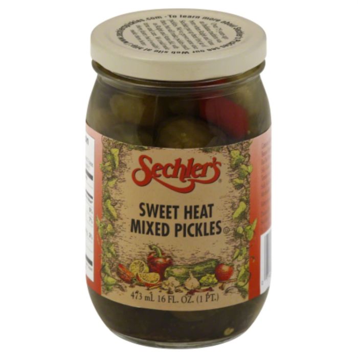 Sechler’s – Sweet Mixed Heat Pickles, 16 Oz | Pack of 6