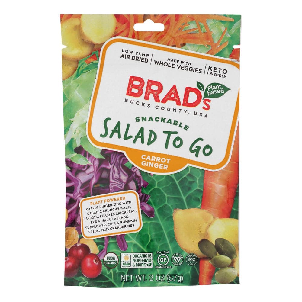 Brad’s – Plant Based Salad To Go Carrot Ginger, 2 oz