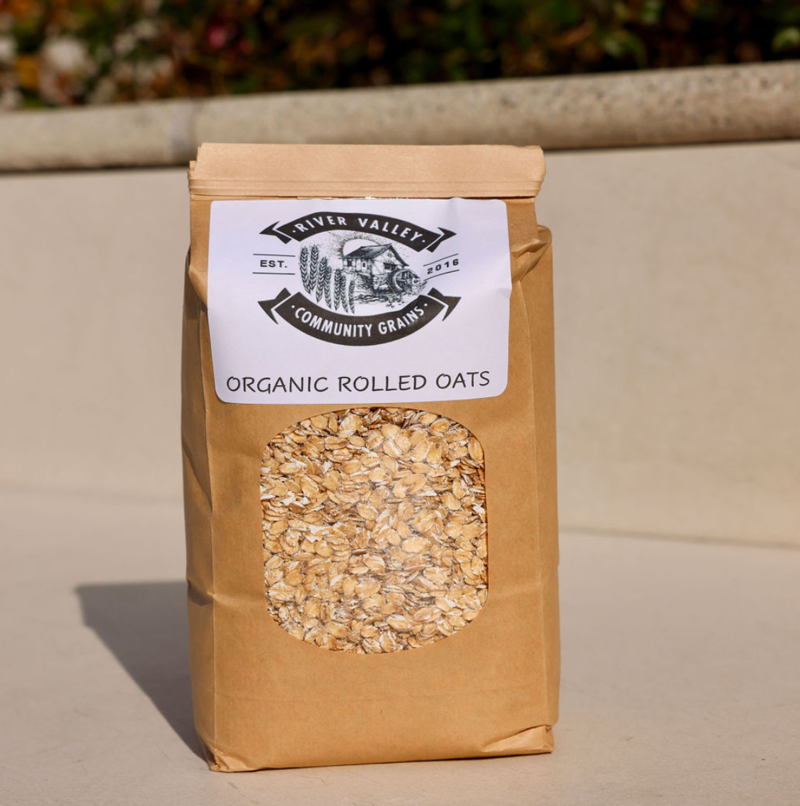 River Valley Community Grains Organic Rolled Oats Bag – 6 bags x 1 LB case