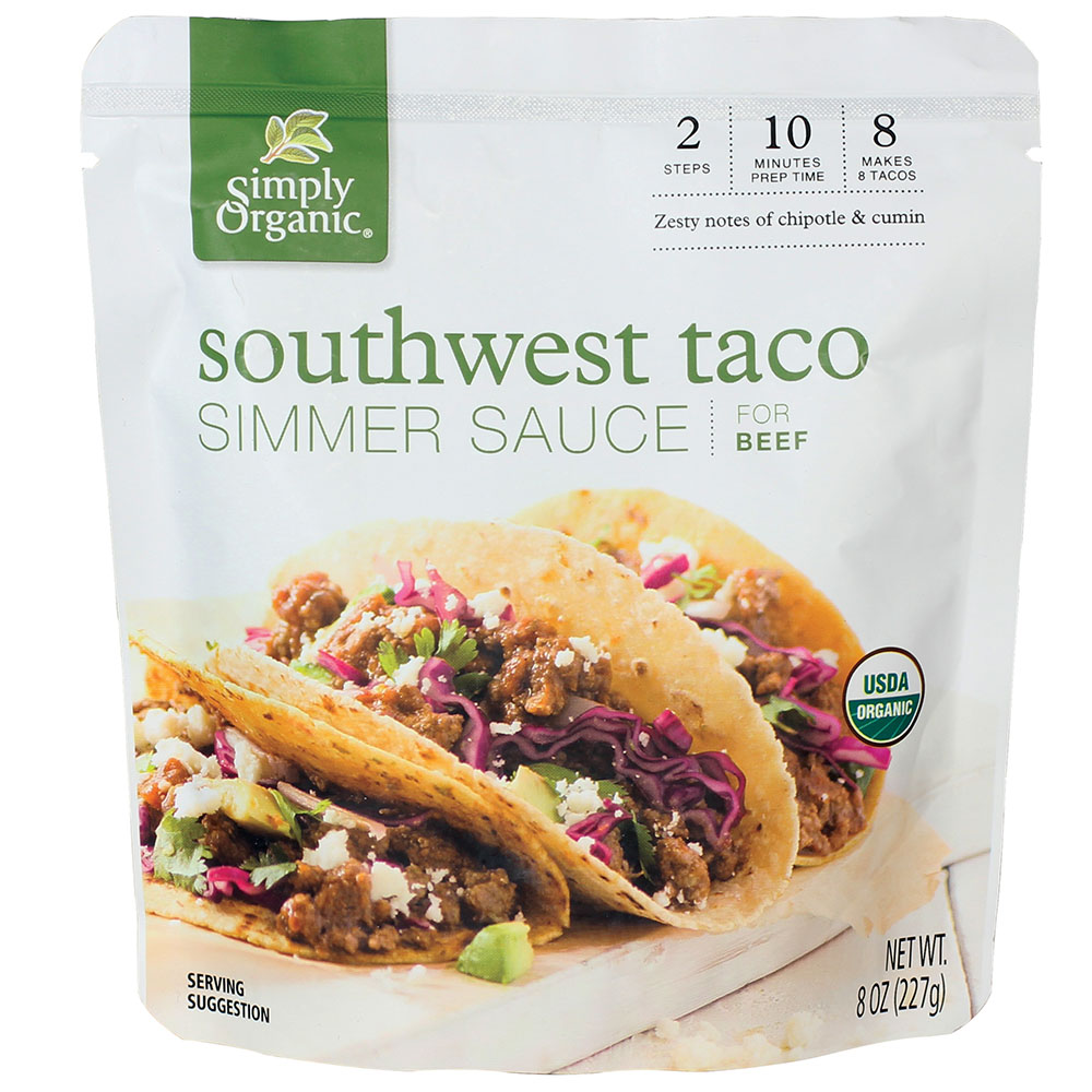 Organic Southwest Taco Simmer Sauce | Simply Organic