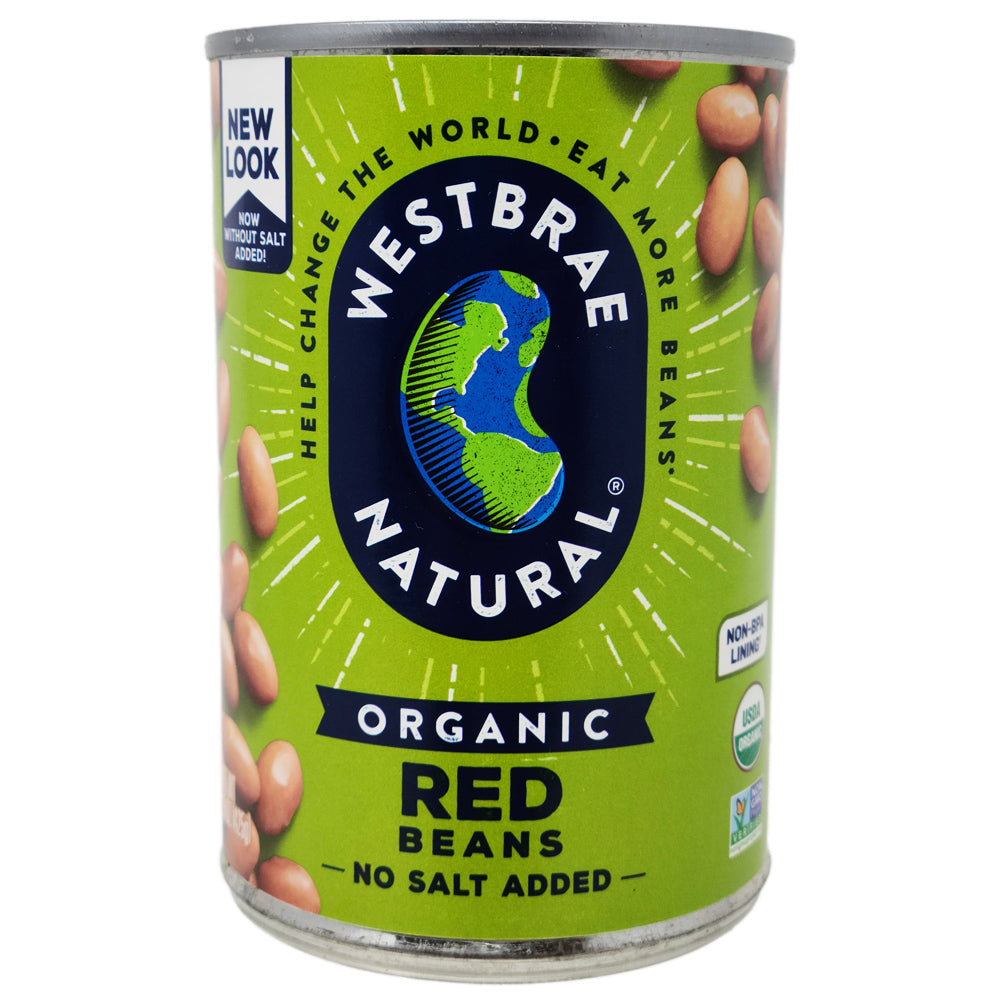 Westbrae Organic No Salt Added Red Beans – 15oz.