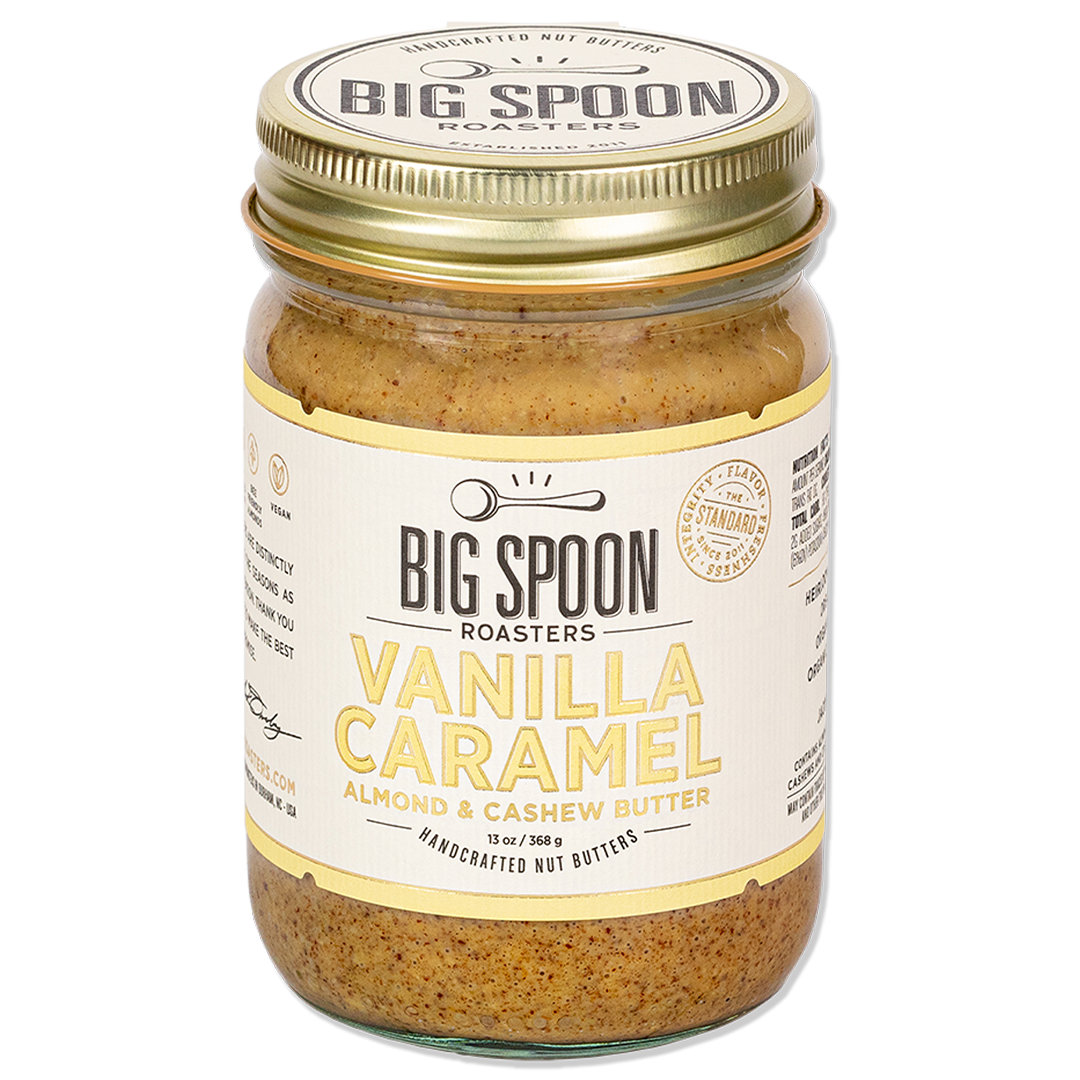 Big Spoon Roasters – Vanilla Caramel Almond & Cashew Butter: 13 oz Jar