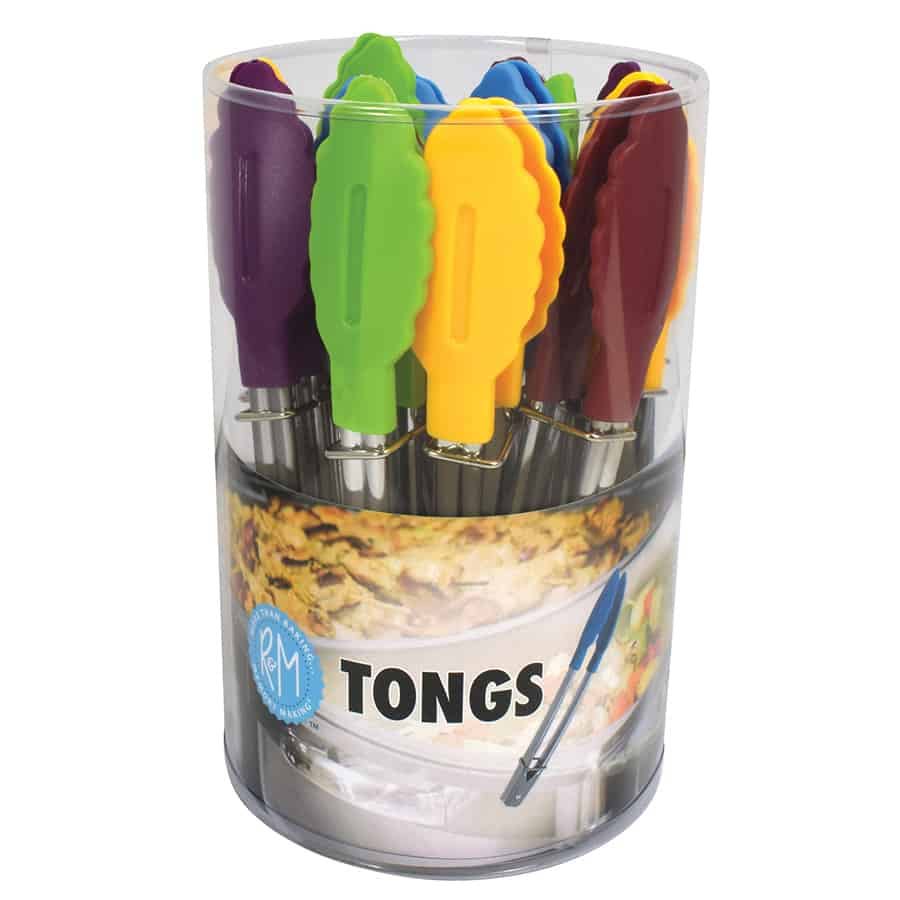 R&M International – Mini Serving Tongs 7″