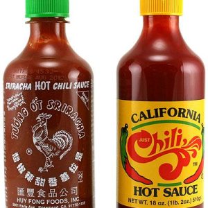 Sriracha Garlic Hot Sauce & Just Chili Hot Sauce Combo, 12oz.