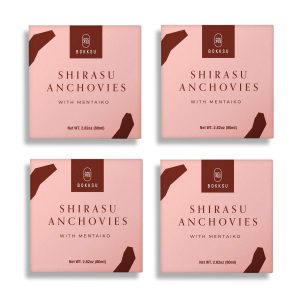 Bokksu Tinned Shirasu Anchovies with Cod Roe (4-Pack)