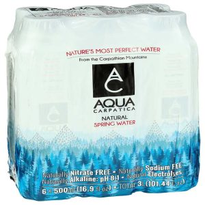 Aqua Carpatica – Natural Spring Water, 16.9 fl oz – Pack of 6