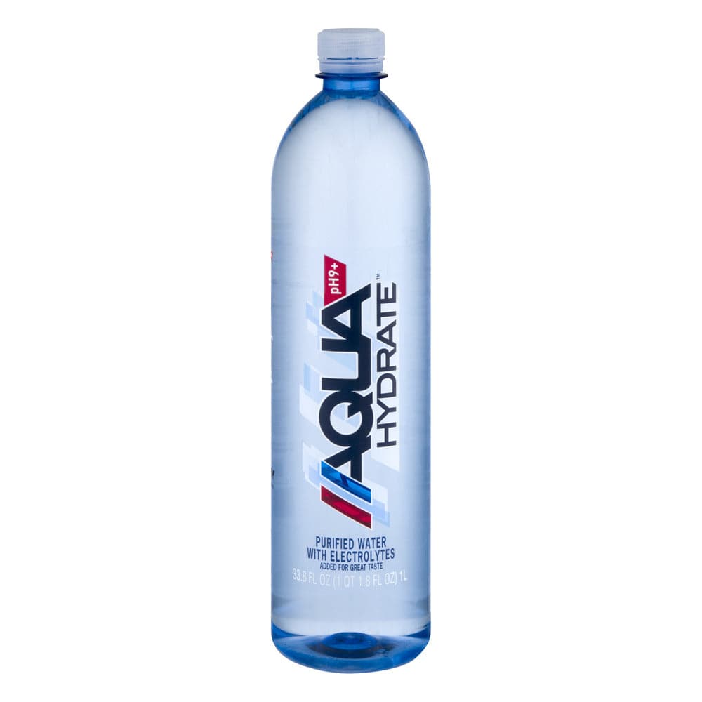 AquaHydrate Purified Water with Electrolytes | Pure, Balanced Hydration