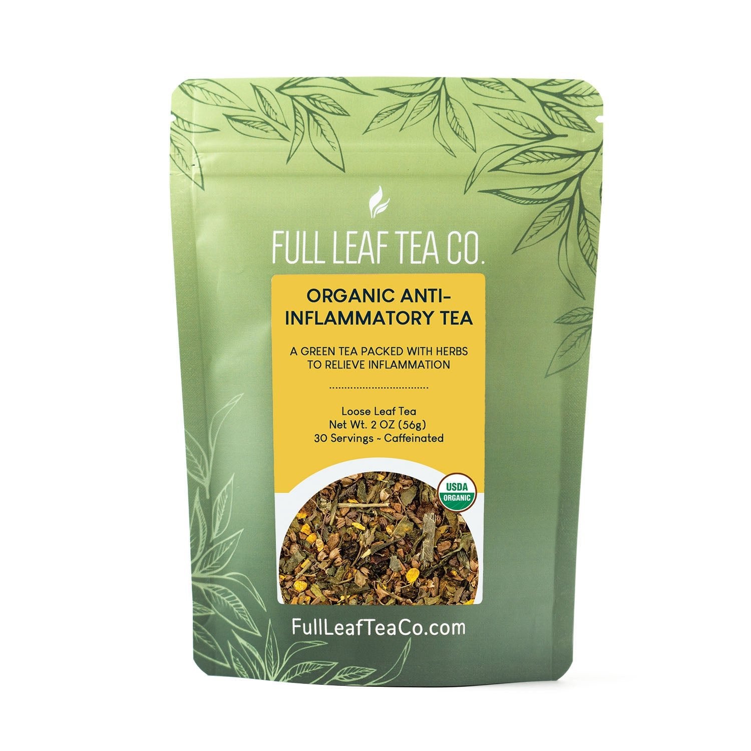Organic Anti-Inflammatory Tea Retail Bags – Case of 6