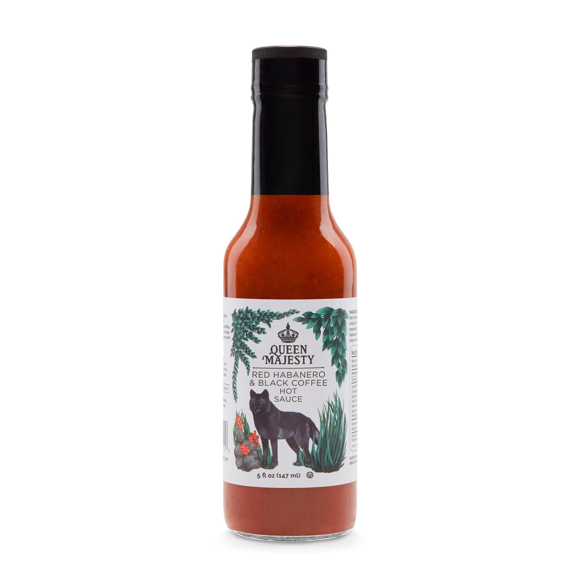 Queen Majesty Hot Sauce – 5 oz. Red Habanero & Black Coffee Hot Sauce