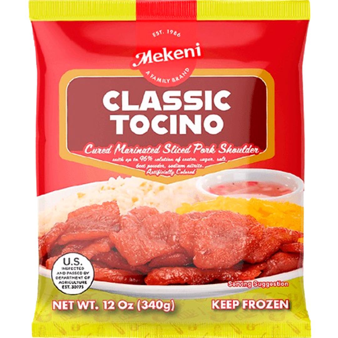 Mekeni – Classic Tocino – Cured Marinated Sliced Pork Shoulder – 12 OZ
