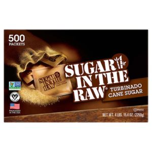 Sugar in the Raw Natural Cane Turbinado Sugar, 500 Packets