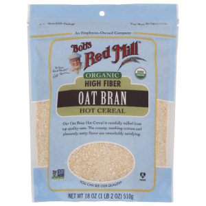 Bob’s Red Mill – Oat Bran, Organic, 18 OZ – Pack of 4