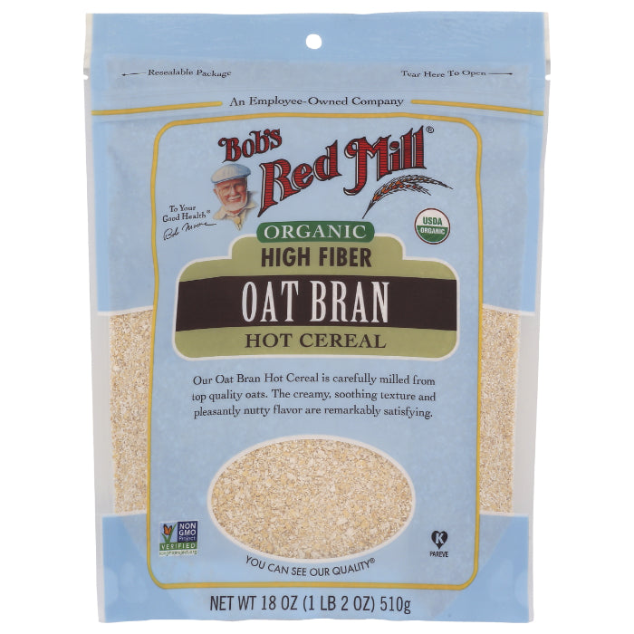 Bob’s Red Mill – Oat Bran, Organic, 18 OZ – Pack of 4