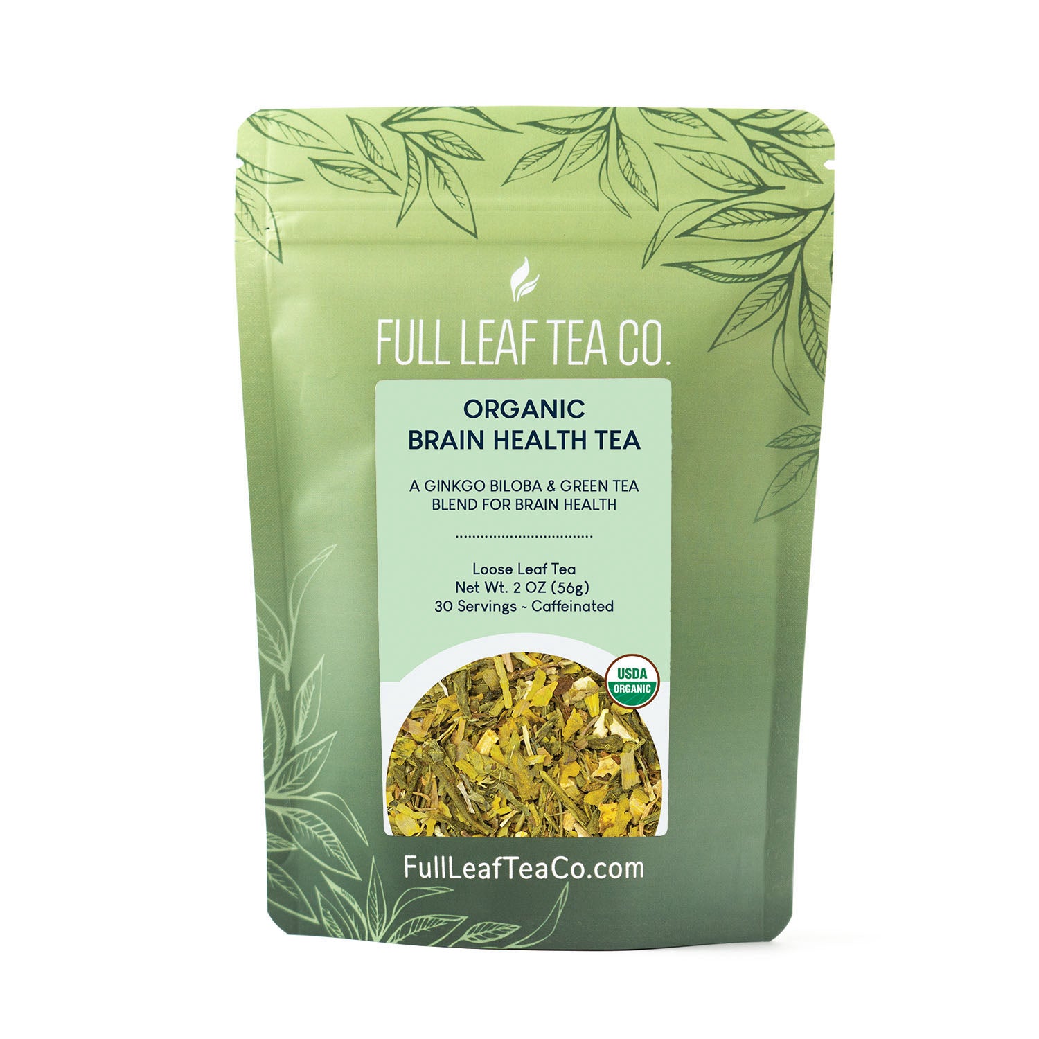 Organic Brain Health Tea Retail Bags – Case of 6