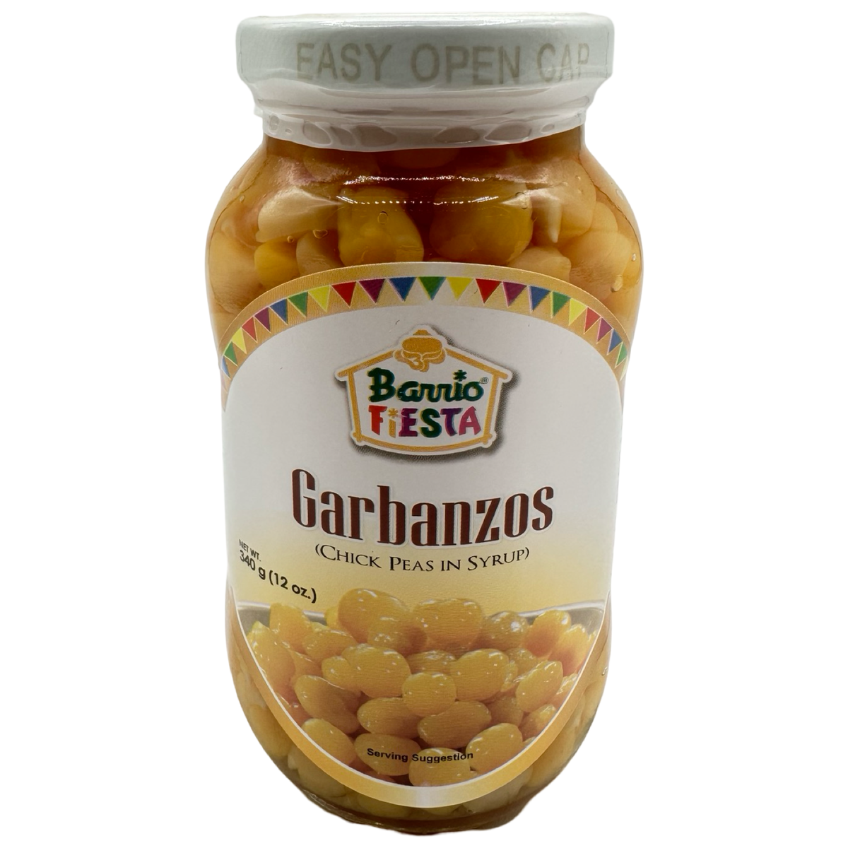Barrio Fiesta – Garbanzos – Chick Peas in Syrup – 12 OZ (340 G)