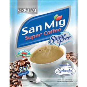 San Mig – Super Coffee -ORIGINAL – SUGAR FREE – 3 in 1 Coffeemix