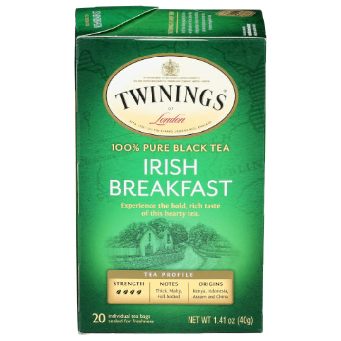 Twinings – Irish Breakfast Tea, 20 Bags | Pack of 6