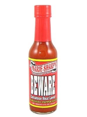 Marie Sharp’s Beware Comatose Hot Sauce, 5oz.