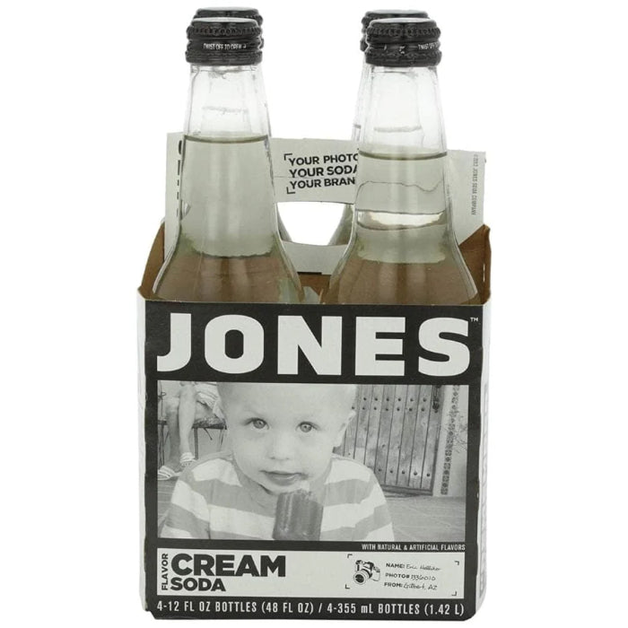 Jones – Soda 4Pk Cream 48 Fo – (Pack of 6)