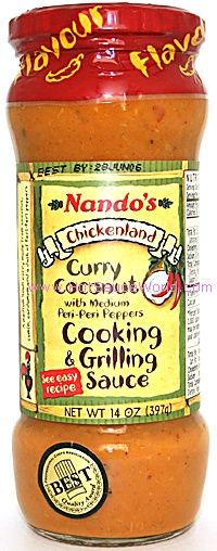 Nando’s Curry Coconut Cooking & Grilling Sauce, 10oz.