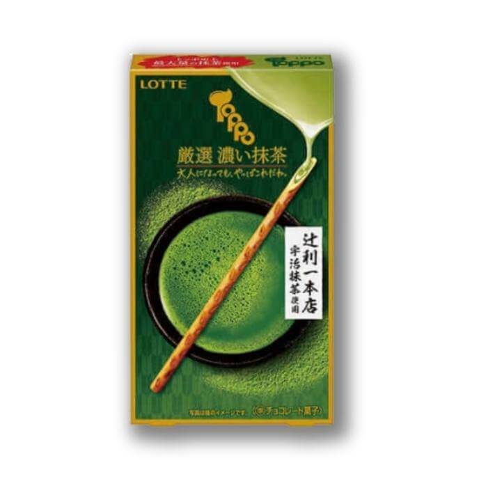 Toppo Filled Cookie Sticks – Rich Matcha Green Tea