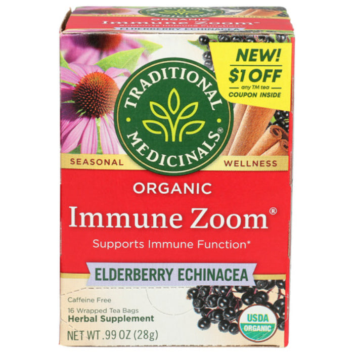 Traditional Medicinals – Immune Zoom Tea with Elderberry, 16 Bags | Pa