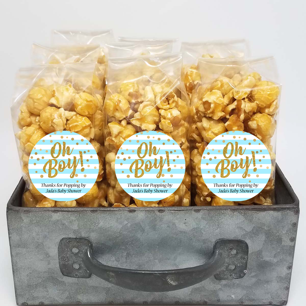 Oh Boy – Blue Stripes – Baby Shower Favors