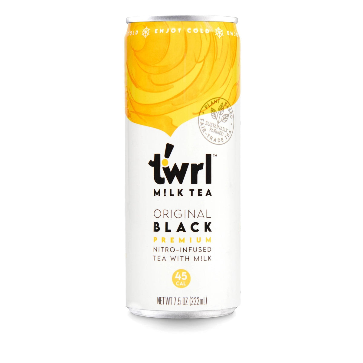Twrl Original Black Milk Tea Cans – 12 x 7.5oz