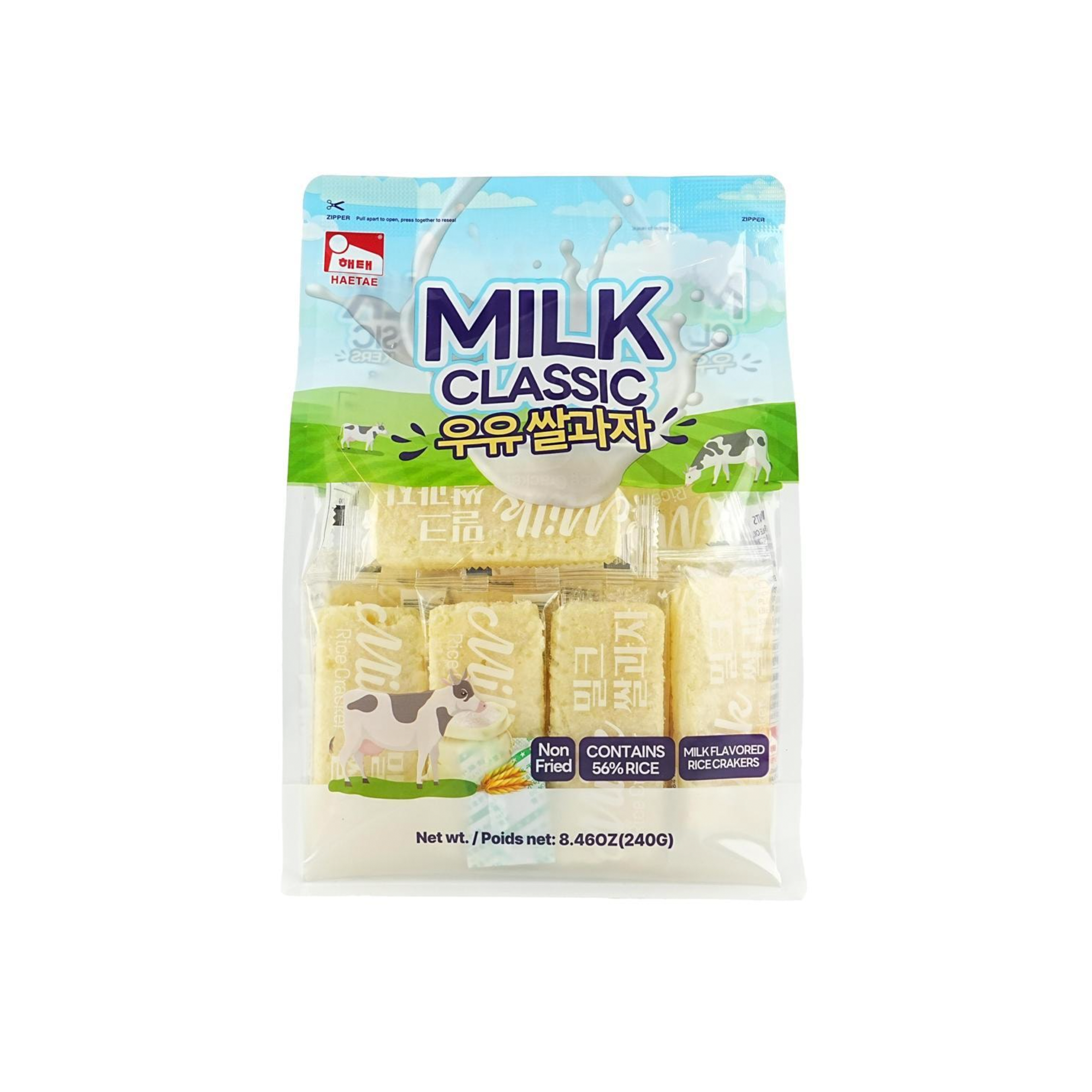 Haitai Rice Crackers Classic Milk Flavor (240g)(Korea)