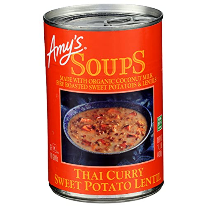 Amy’s – Soup Thai Curry Sweet Lentil Organic, 14.1 Oz – Pack Of 12
