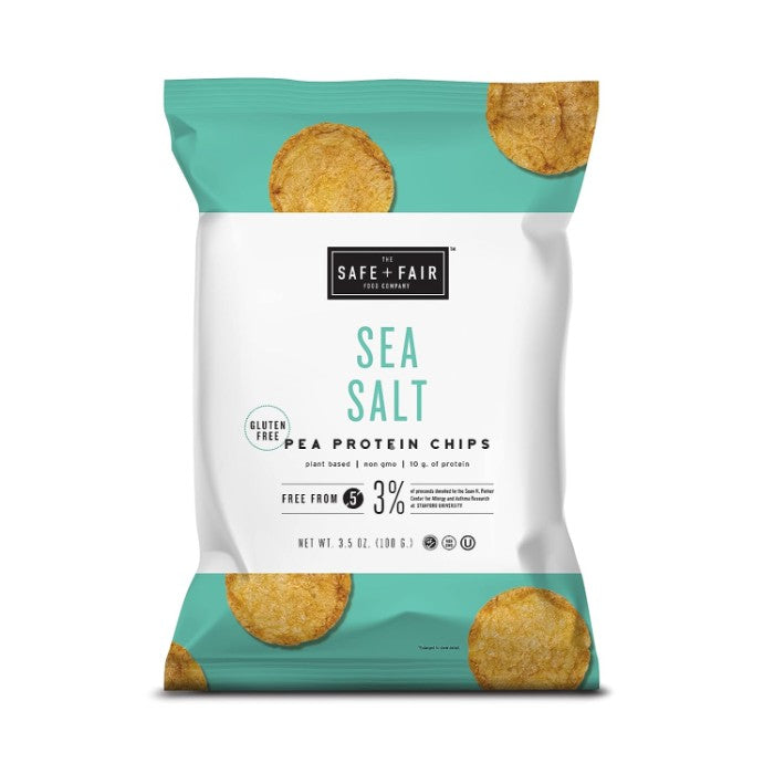 The Safe And Fair Food Co Chips Sea Salt Pea 3.5 Oz – Pack Of 12