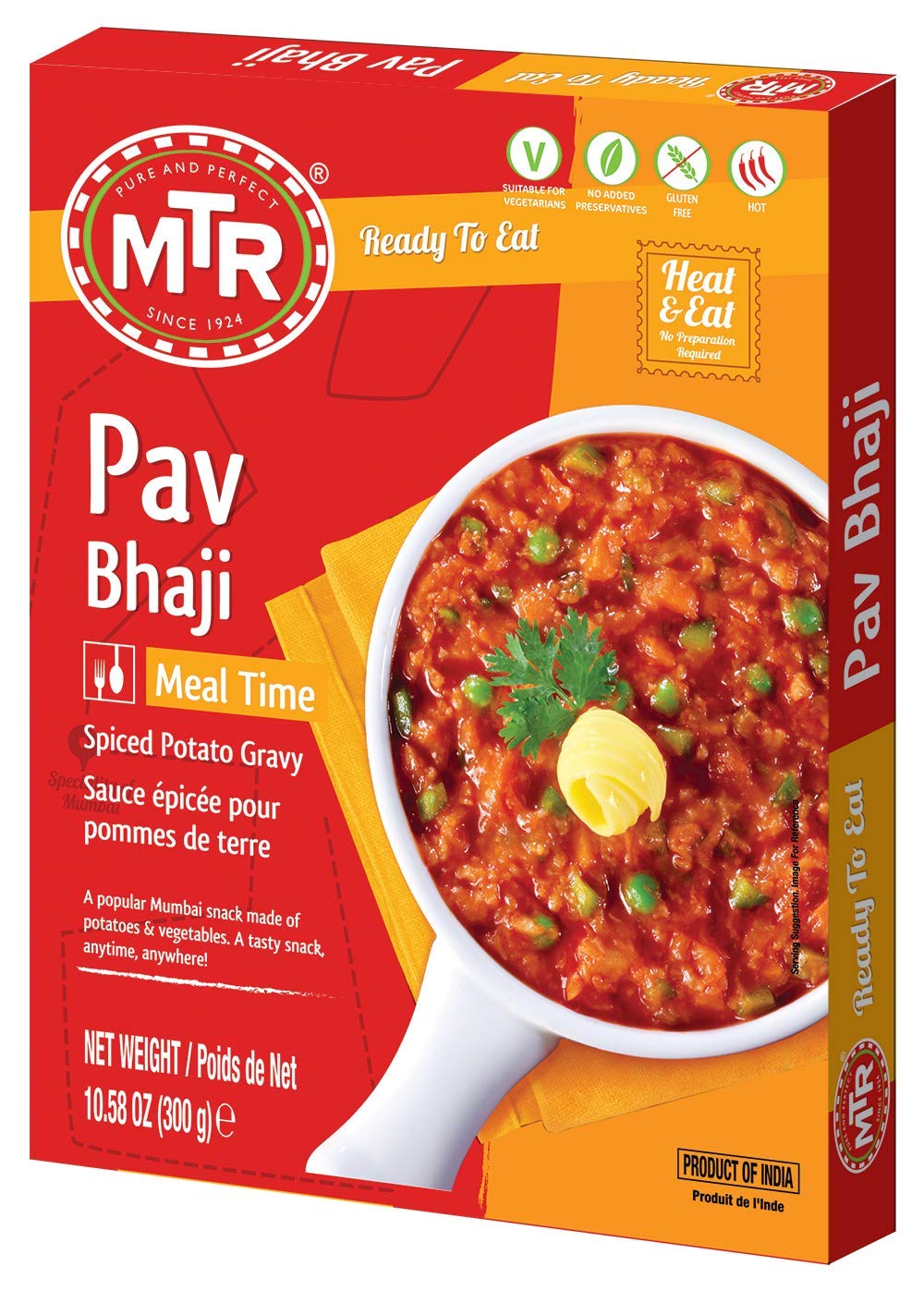 MTR Ready to Eat – Pav Bhaji 10.58oz (300g)