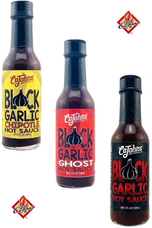 CaJohn’s Black Garlic Hot Sauces 3 Pack, 3/5oz.