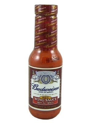 Budweiser Hot and Spicy Wing Sauce, 14oz.