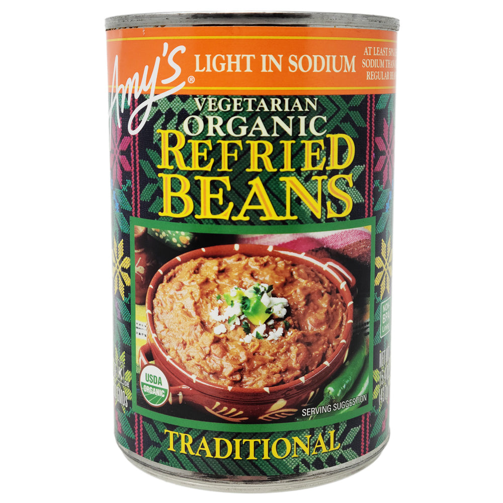 Amy’s light in sodium refried beans, Low Sodium
