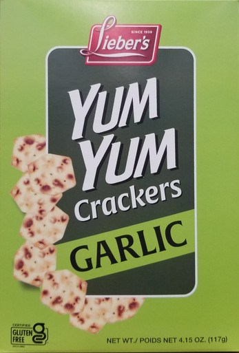 Lieber’s Garlic Crackers, Kosher for Passover, 4.15 oz