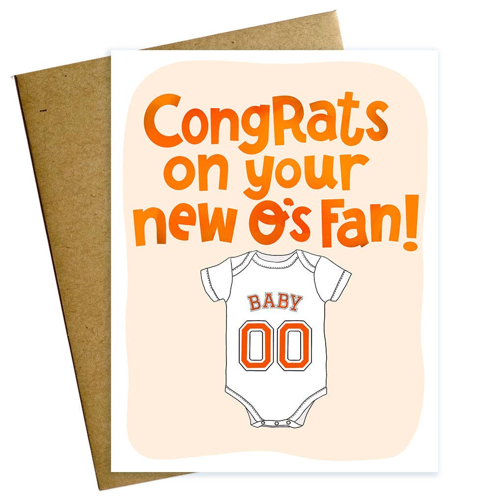 Maggie Moore Studio – Congrats on your new O’s fan Orioles baby card