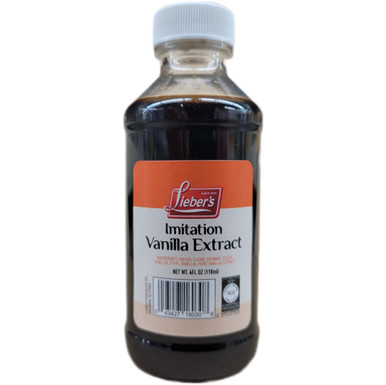 Lieber’s Imitation Vanilla Extract, Kosher for Passover, 4 Fl oz