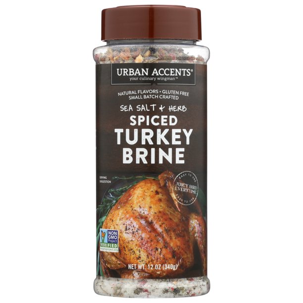 Urban Accents Sea Salt + Herb Spiced Turkey Brine, 12 OZ | Pack of 6