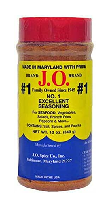 J.O. Seasoning- No. 1 All Purpose Seafood Seasoning 12oz. (Larger Size