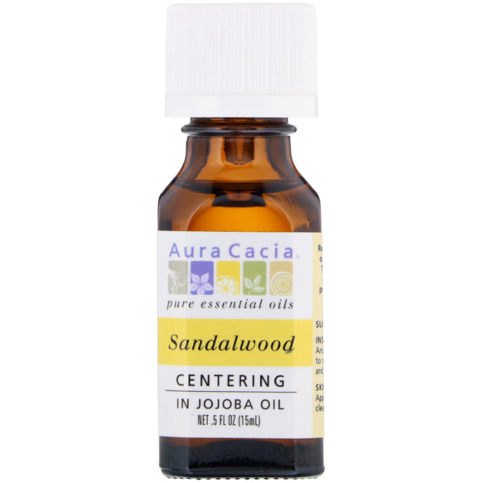 Aura Cacia – Precious Essential Oil Sandalwood, 0.5 Oz – Pack of 1