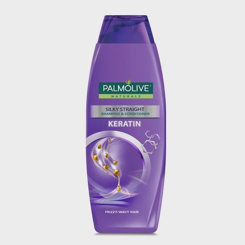 Palmolive Shamp-Cond Silky Straight W Vco (Purple Violet) 180ML