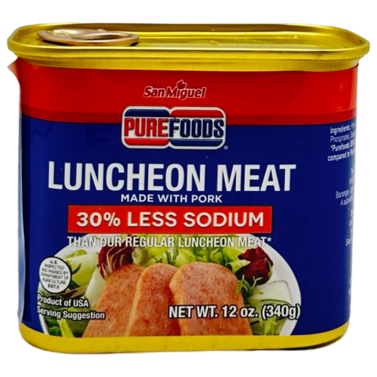 San Miguel Purefoods – Luncheon Meat – 30% Less Sodium – 12 OZ