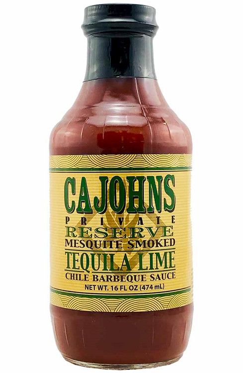 CaJohn’s Mesquite Smoked Tequila Lime Chile Barbeque Sauce, 16oz.