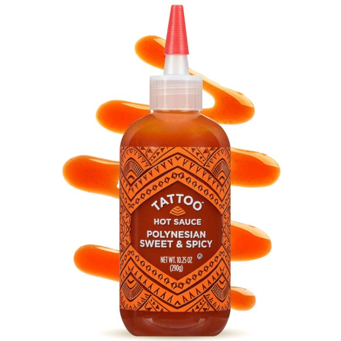 Tattoo Sauce Hot Sweet Spicy Polynesian 10.25 Oz – Pack Of 6