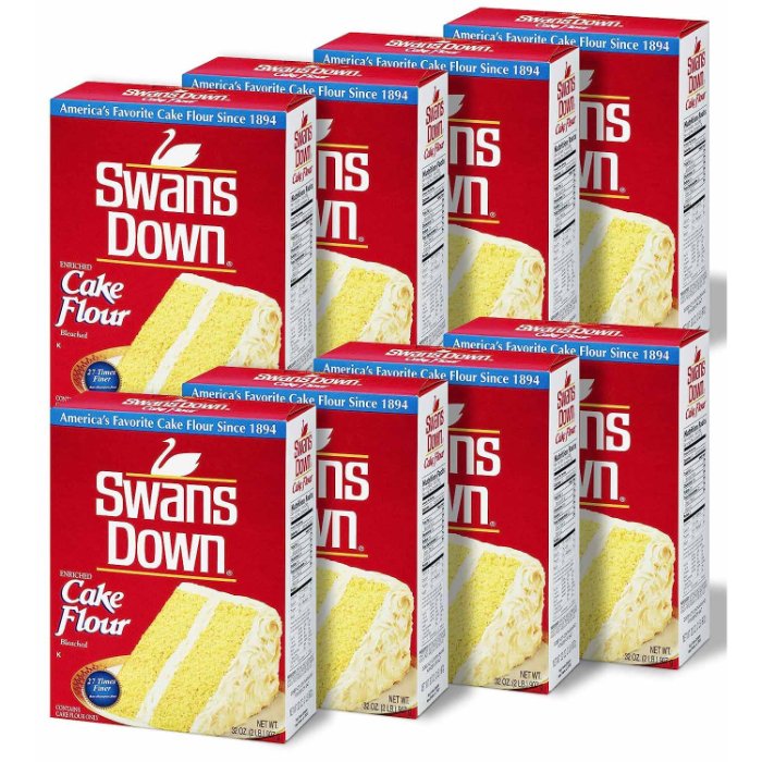 Swans – Flour Cake Regular, 32 Oz | Pack Of 8