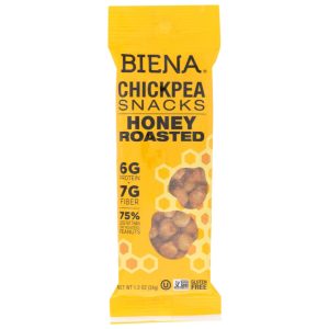 Biena – Crispy Roasted Chickpea Snacks Honey Roasted, 1.2 oz