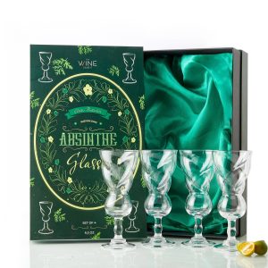 The Wine Savant – Absinthe Glasses Set of 4 | 7.6oz by The Wine Savant