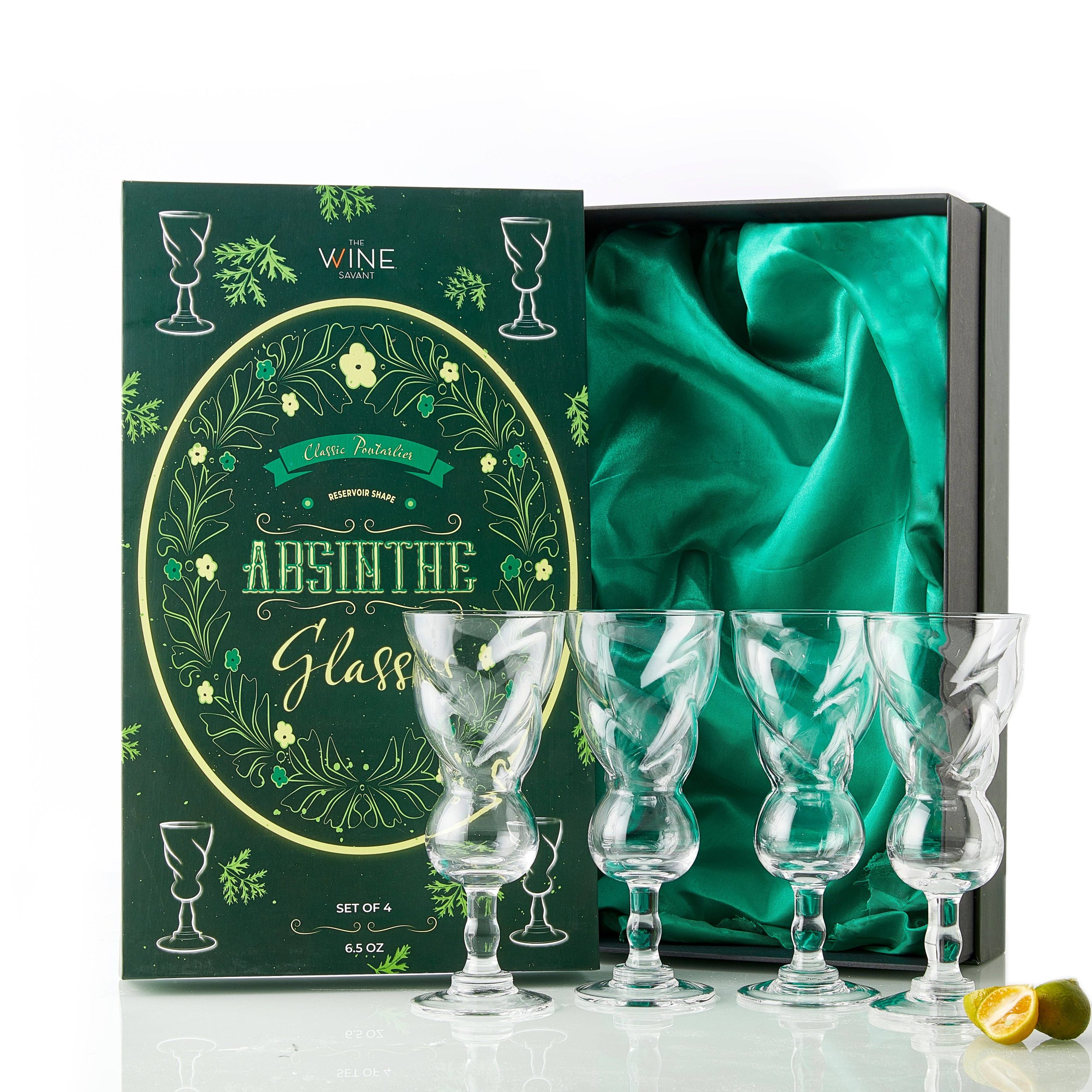 The Wine Savant – Absinthe Glasses Set of 4 | 7.6oz by The Wine Savant